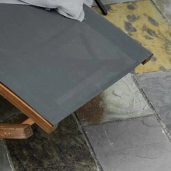 Outsunny Chaise Longue Fauteuil Berçant à Bascule Transat Bain De Soleil Rocking Chair En Bois Charge 120 Kg Gris - Gris -Outsunny Soldes Magasin 50909078 5