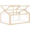 Outsunny Mini Serre De Jardin Serre à Tomates Dim. 102L X 71l X 53H Cm Double Toit Ouvrable 2 Niveaux Panneaux Polycarbonate Bois Sapin Pré-huilé - Beige 2 Outsunny Mini Serre De Jardin Serre à Tomates Dim. 102L X 71l X 53H Cm Double Toit Ouvrable 2 Niveaux Panneaux Polycarbonate Bois Sapin Pré-huilé - Beige -Outsunny Soldes Magasin 50909131 1
