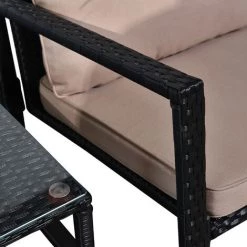 Outsunny Ensemble De Jardin 3 Pièces Style Colonial 2 Fauteuils à Bascule Avec Coussins Marron Table Basse étagère Métal époxy Résine Tressée 4 Fils Noir - Marron 10 Outsunny Ensemble De Jardin 3 Pièces Style Colonial 2 Fauteuils à Bascule Avec Coussins Marron Table Basse étagère Métal époxy Résine Tressée 4 Fils Noir - Marron -Outsunny Soldes Magasin 50909190 4