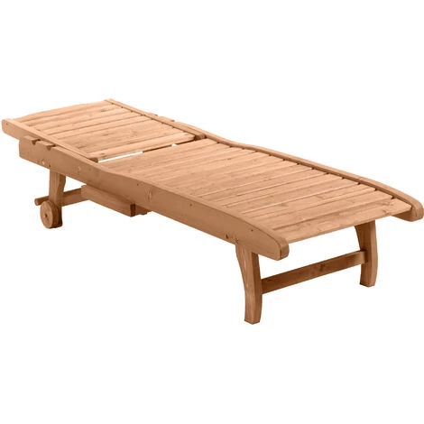 Outsunny Bain De Soleil Transat Style Colonial Dossier Réglable 3 Positions Roulettes Tablette Support Bois Sapin Pré-huilé 7 Outsunny Bain De Soleil Transat Style Colonial Dossier Réglable 3 Positions Roulettes Tablette Support Bois Sapin Pré-huilé – Image 5