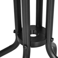 Outsunny Table Ronde Bistro De Jardin Dim. Ø 60 X 70H Cm Métal époxy Anticorrosion Noir Plateau Verre Trempé -Outsunny Soldes Magasin 51254818 5