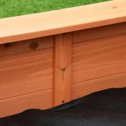 Outsunny Bac à Sable Bois Octogonal Dim. 139,5L X 139,5l X 21,5H Cm - 4 Bancs - Bâche De Couverture, Non Tissé De Sol Inclus - Bois Sapin Pré-huilé -Outsunny Soldes Magasin 51273132 4