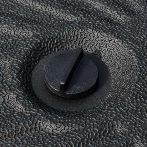 Outsunny Pied De Parasol Rond Base De Lestage Parasol Ø 51 X 28H Cm HDPE Motif Rosace Surface Texturée Noir - Noir 7 Outsunny Pied De Parasol Rond Base De Lestage Parasol Ø 51 X 28H Cm HDPE Motif Rosace Surface Texturée Noir - Noir – Image 5