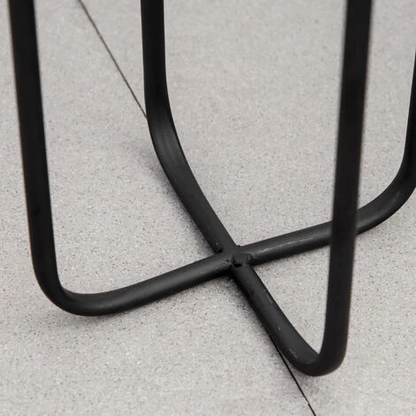 Outsunny Supports De Pots De Fleurs Design - Supports à Plantes - Lot De 3 Avec Pots De Fleurs - Métal époxy Noir Doré 7 Outsunny Supports De Pots De Fleurs Design - Supports à Plantes - Lot De 3 Avec Pots De Fleurs - Métal époxy Noir Doré – Image 5