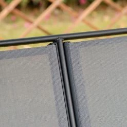 Outsunny Balancelle De Jardin 2 Places Grand Confort Toit Inclinaison Réglable Assise Et Dossier Ergonomique Acier époxy Textilène Gris -Outsunny Soldes Magasin 52476658 4