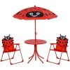 Outsunny Ensemble Salon De Jardin Enfant 4 Pcs Design Coccinelle - Table Ronde + 2 Chaises Pliables + Parasol - Métal époxy Oxford Rouge - Rouge 1 Outsunny Ensemble Salon De Jardin Enfant 4 Pcs Design Coccinelle - Table Ronde + 2 Chaises Pliables + Parasol - Métal époxy Oxford Rouge - Rouge -Outsunny Soldes Magasin 53451006 1