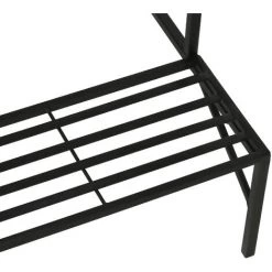 Outsunny Support Pour Plantes Avec Treillis Et 3 étagères Escalier Intérieur Extérieur En Métal Dim. 60L X 53,5l X 159,5H Cm Noir 10 Outsunny Support Pour Plantes Avec Treillis Et 3 étagères Escalier Intérieur Extérieur En Métal Dim. 60L X 53,5l X 159,5H Cm Noir -Outsunny Soldes Magasin 53451125 4