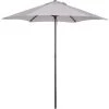 Outsunny Parasol Droit De Jardin Balcon Terrasse Grande Taille Toile Polyester 160 G/m² Ø 1,96 X 2H M Mât Alu Gris Clair -Outsunny Soldes Magasin 53451176 1