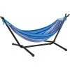 Outsunny Hamac De Jardin Avec Support En Métal époxy Hamac Sur Pied 1 Place Charge Max. 120 Kg Sac Transport Multicolore -Outsunny Soldes Magasin 53591969 1