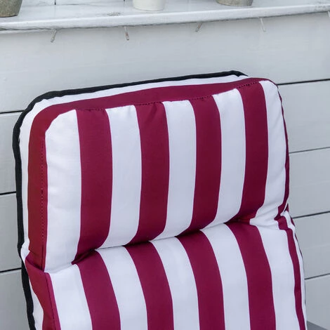 Outsunny Lot De 2 Chaises Longues Bains De Soleil Ajustables Pliables Transat Lit De Jardin En Acier Rouge + Blanc 7 Outsunny Lot De 2 Chaises Longues Bains De Soleil Ajustables Pliables Transat Lit De Jardin En Acier Rouge + Blanc – Image 5