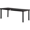Outsunny Table De Jardin Rectangulaire Pour 8 Personnes En Aluminium Plateau PE à Lattes Aspect Bois Dim. 190L X 90l X 74H Cm Noir -Outsunny Soldes Magasin 53591976 1