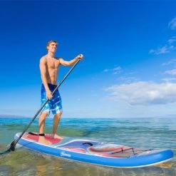 Outsunny Stand Up Paddle Gonflable Surf Planche De Paddle Pour Adulte Dim. 320L X 76l X 15H Cm Nombreux Accessoires Fournis PVC Bleu Rouge -Outsunny Soldes Magasin 53591990 4