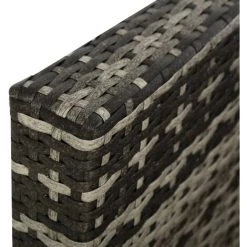 Outsunny Ensemble Salon De Jardin 4 Places 5 Pièces Coussins Zippés Déhoussables Polyester Résine Tressée Gris - Gris -Outsunny Soldes Magasin 54127961 5