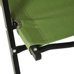 Outsunny Lot De 2 Chaises De Plage Camping Pliantes - Structure En Aluminium Avec Sac De Transport - Dim. 55L X 55l X 66H Cm Vert -Outsunny Soldes Magasin 54127991 5