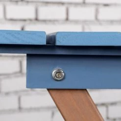 Outsunny Ensemble Bistro De Jardin 3 Pièces Pliantes Style Colonial 2 Chaises + Table Bois Pin Pré-huilé Peint Bleu - Bleu 11 Outsunny Ensemble Bistro De Jardin 3 Pièces Pliantes Style Colonial 2 Chaises + Table Bois Pin Pré-huilé Peint Bleu - Bleu -Outsunny Soldes Magasin 55776853 5