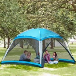 Outsunny Tente De Camping Familiale - Tente Dôme 8 Pers. Max. - Sac De Transport, 4 Parois En Maille - Dim. 3,6L X 3,6l X 2,2H M - Polyester Bleu 11 Outsunny Tente De Camping Familiale - Tente Dôme 8 Pers. Max. - Sac De Transport, 4 Parois En Maille - Dim. 3,6L X 3,6l X 2,2H M - Polyester Bleu -Outsunny Soldes Magasin 56842141 5
