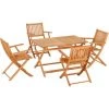 Outsunny Ensemble De Jardin 4 Places 5 Pièces - Table à Manger Rectangulaire Et 4 Chaises Pliables - Bois De Peuplier Pré-huilé 1 Outsunny Ensemble De Jardin 4 Places 5 Pièces - Table à Manger Rectangulaire Et 4 Chaises Pliables - Bois De Peuplier Pré-huilé -Outsunny Soldes Magasin 57125664 1