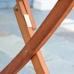 Outsunny Ensemble De Jardin 4 Places 5 Pièces - Table à Manger Rectangulaire Et 4 Chaises Pliables - Bois De Peuplier Pré-huilé -Outsunny Soldes Magasin 57125664 4