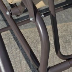 Outsunny Balancelle De Jardin 3 Places Convertible Toit Inclinaison Réglable Métal époxy Brun Polyester Beige - Beige 11 Outsunny Balancelle De Jardin 3 Places Convertible Toit Inclinaison Réglable Métal époxy Brun Polyester Beige - Beige -Outsunny Soldes Magasin 57600893 5