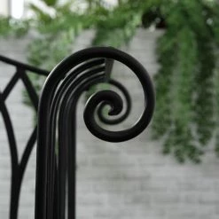 Outsunny Banc De Jardin 2 Places Style Néo-rétro Fer Forgé Lignes Fuselées Métal époxy Noir 11 Outsunny Banc De Jardin 2 Places Style Néo-rétro Fer Forgé Lignes Fuselées Métal époxy Noir -Outsunny Soldes Magasin 57600896 5