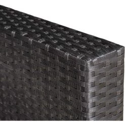 Outsunny Ensemble De Jardin 2 Places 3 Pièces Résine Tressée Aspect Rotin Noir Coussins Déperlants Déhoussables Gris -Outsunny Soldes Magasin 57600907 5