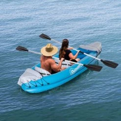 Outsunny Canoé Kayak Gonflable 2 Personnes - Gonfleur, Kit Réparation, 2 Rames Inclus - PVC Gris Bleu - Bleu 11 Outsunny Canoé Kayak Gonflable 2 Personnes - Gonfleur, Kit Réparation, 2 Rames Inclus - PVC Gris Bleu - Bleu -Outsunny Soldes Magasin 57600910 5