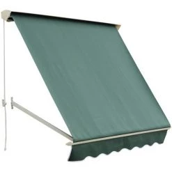 Outsunny Store Banne Manuel Inclinaison Réglable Aluminium Polyester Imperméabilisé 70L X 180l Cm Vert - Vert