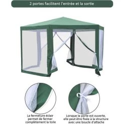 Outsunny Tonnelle Barnum Tente De Réception Hexagonale 10 M² Style Cosy Métal Polyester Imperméabilisé Surface Env. 10 M² Vert Blanc 11 Outsunny Tonnelle Barnum Tente De Réception Hexagonale 10 M² Style Cosy Métal Polyester Imperméabilisé Surface Env. 10 M² Vert Blanc -Outsunny Soldes Magasin 6812191 5