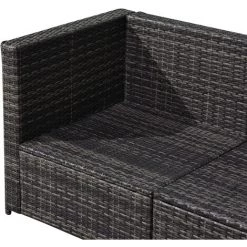 Ensemble De Salon En Polyrattan Outsunny 8 Pièces, Coussins Inclus -Outsunny Soldes Magasin 70937194 3