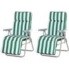 Outsunny Lot De 2 Chaise Longue Bain De Soleil Adjustable Pliable Transat Lit De Jardin En Acier Vert + Blanc - Vert 2 Outsunny Lot De 2 Chaise Longue Bain De Soleil Adjustable Pliable Transat Lit De Jardin En Acier Vert + Blanc - Vert -Outsunny Soldes Magasin 986508 1